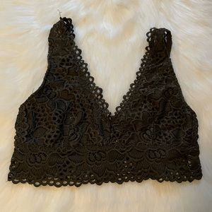 ALTAR’D STATE Bralette, Forest Green, size Small